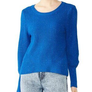 525 America Confetti Bishop sleeve Sweater Blue - Size S